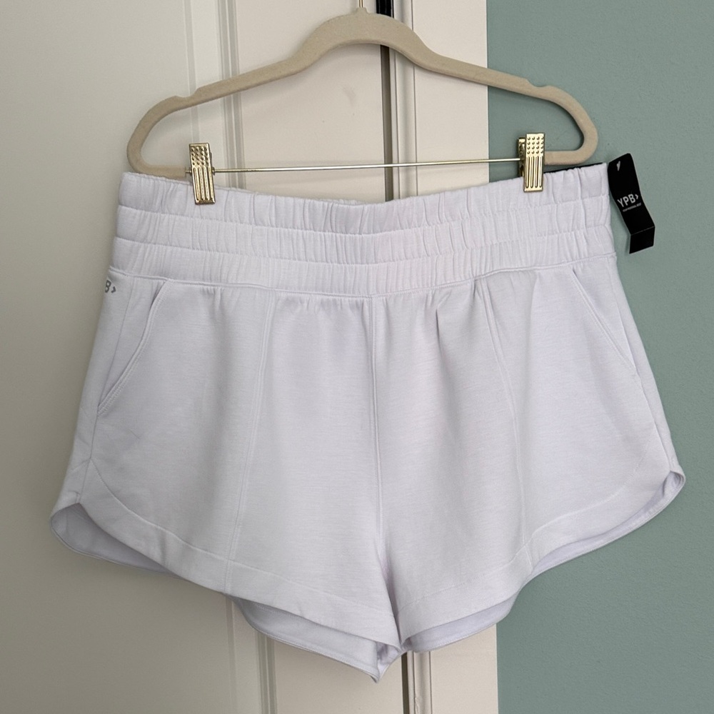 YPB WHITE SHORTS XL Neo Knit